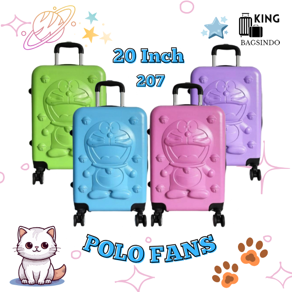 Koper Polo Fans Tipe 207 Ukuran 20 Inch Koper Anak Koper Lucu Koper Doraemon Koper Karakter Koper Ka