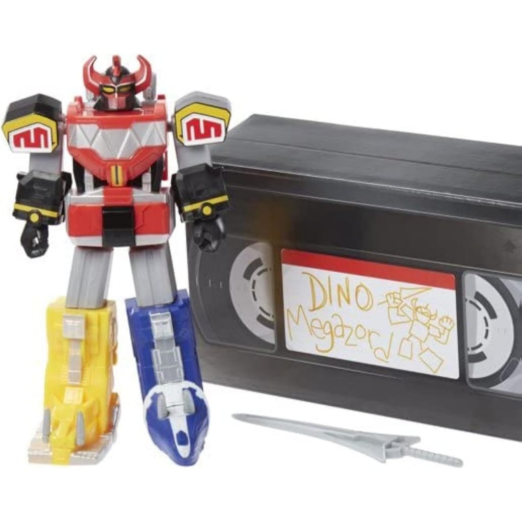 Mighty Morphin Power Rangers Megazord 7 inch Classic Figure Collector Set (Dino Megazord)
