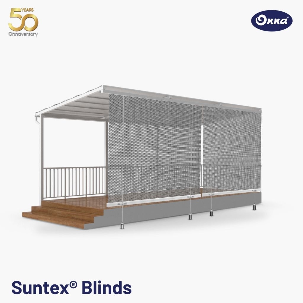 ONNA Suntex Blinds Gorden/Tirai Outdoor Penahan Angin Minimalis Modern