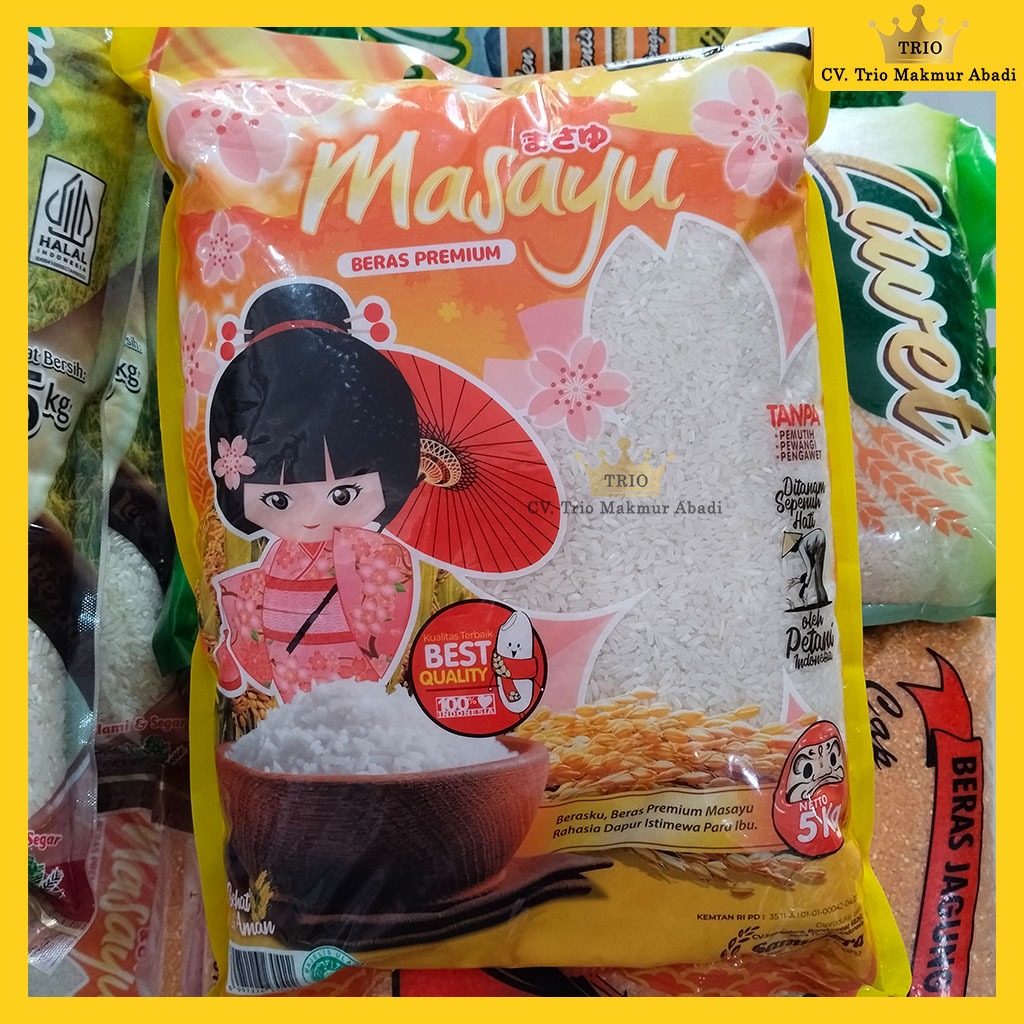 Beras Putih Premium Merk Masayu 5kg