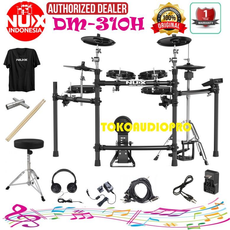 Drum Nux DM310H Digital Elektrik Drum Nux DM-310H Drum Elektrik  Nux DM-310