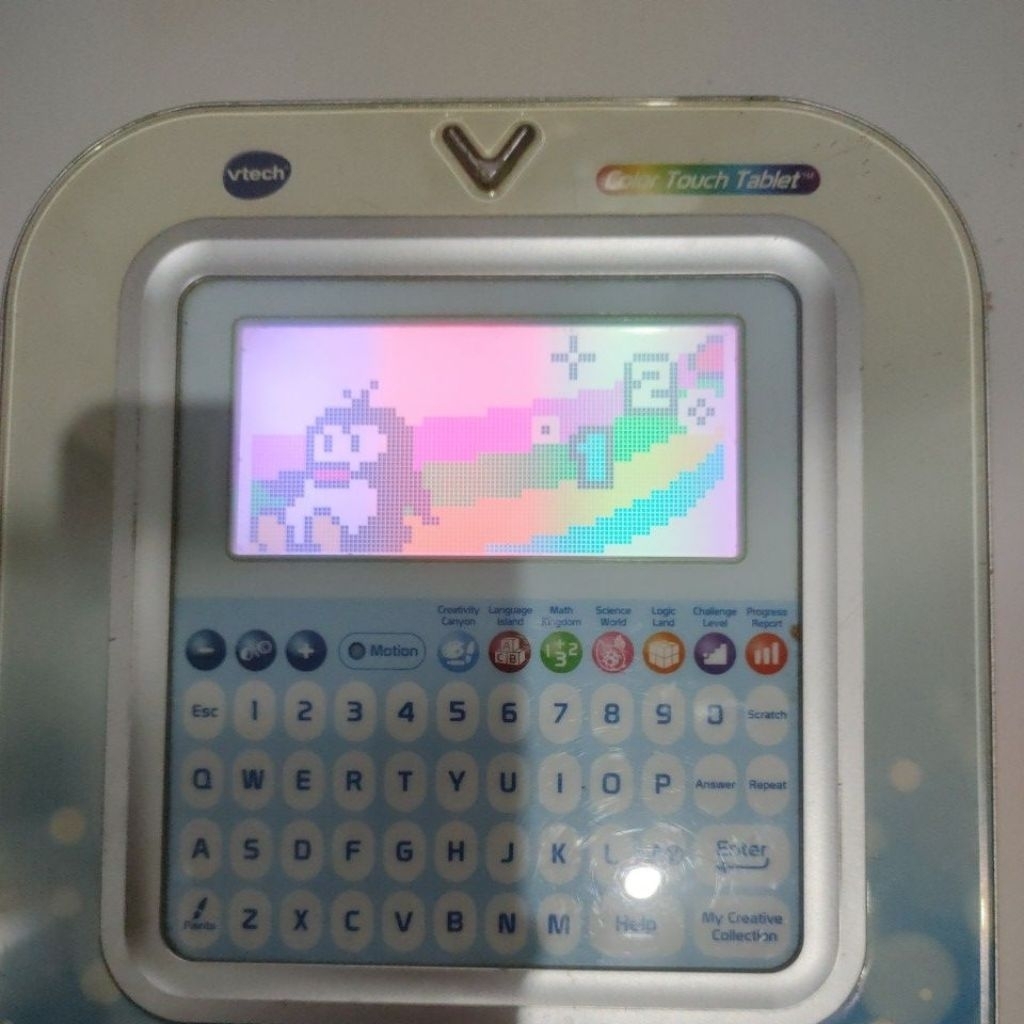 Preloved mainan belajar anak Vtech color touch tablet