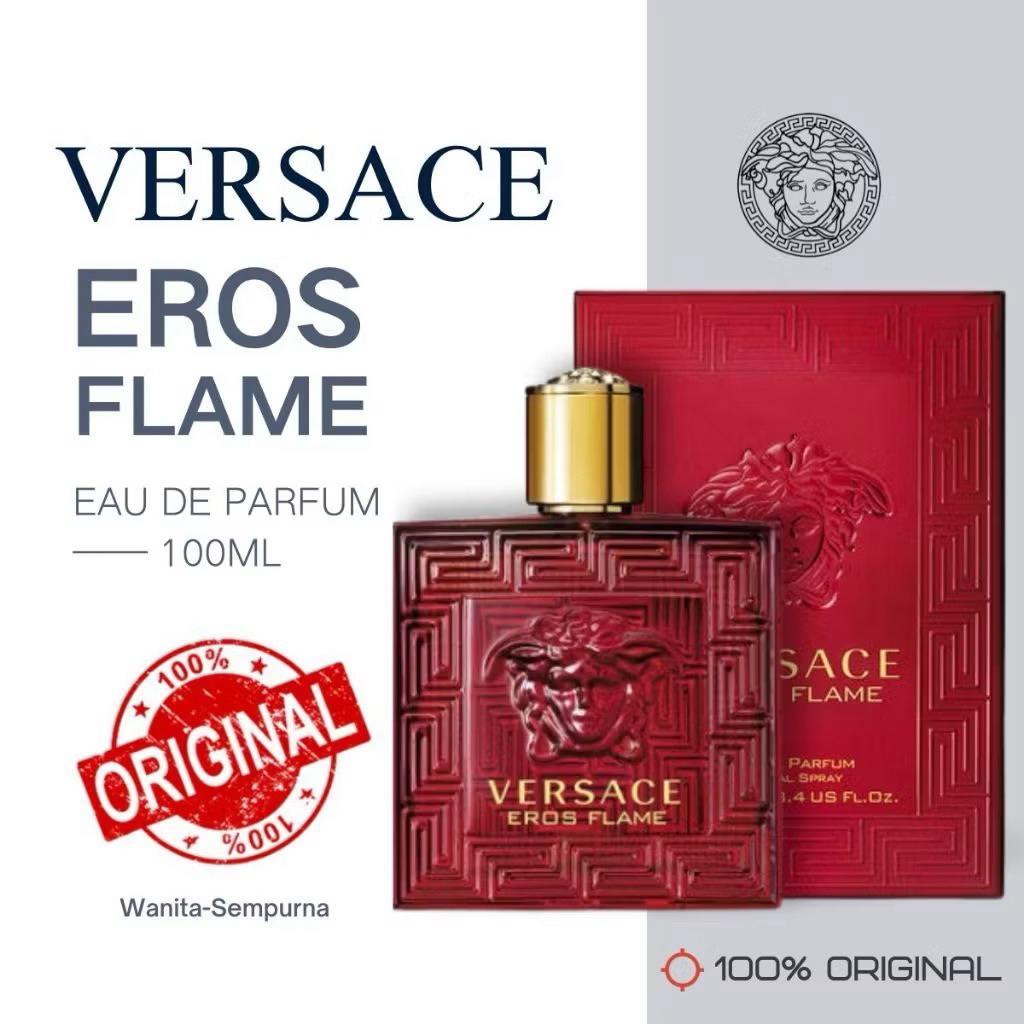 VERSACE EROS FLAME FOR MEN EDP 100 ML/EROS EDT 100 ML