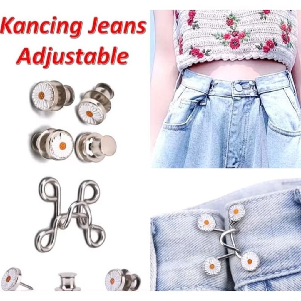 KANCING KAIT JEANS UNTUK CELANA KEBESARAN