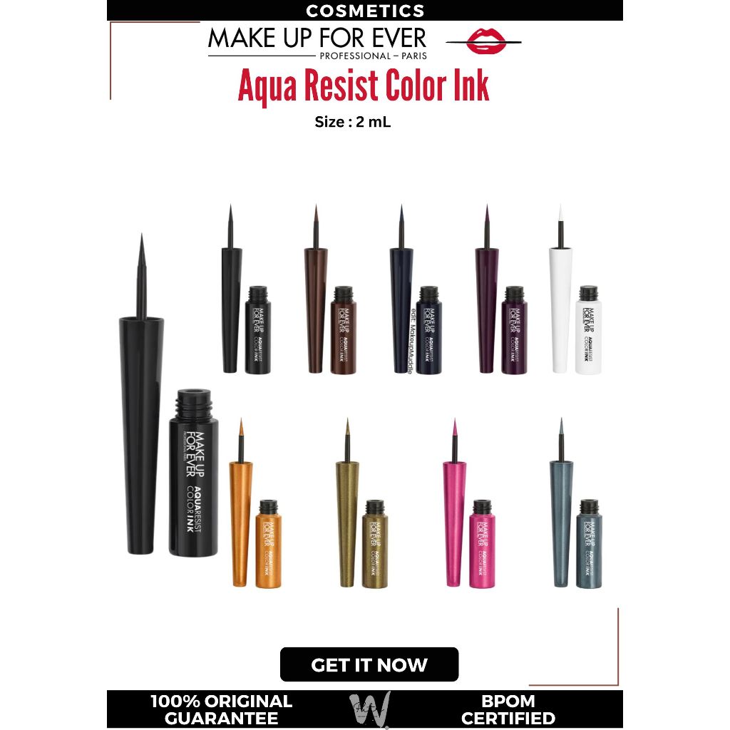 MAKE UP FOR EVER Aqua Resist Color Ink Liquid Eyeliner Matte / Glitter