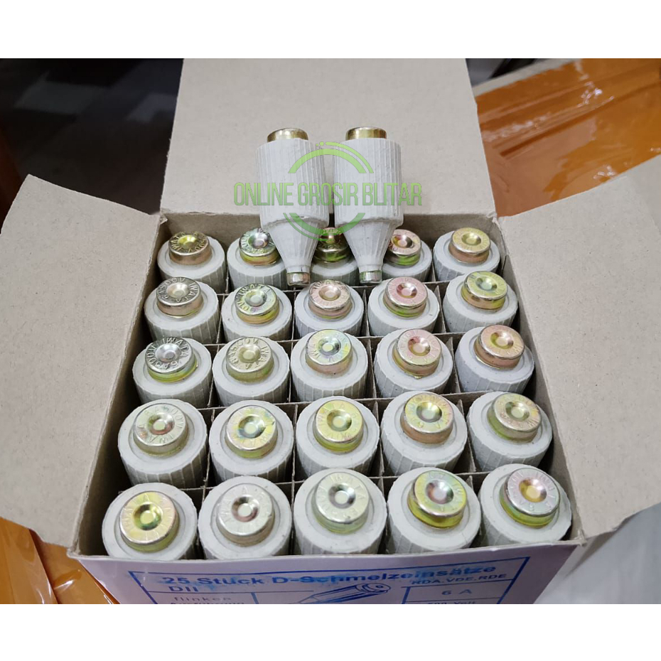 Sekring Batu Fuse Sekering Keramik Listrik 6A 6 Ampere IWATA