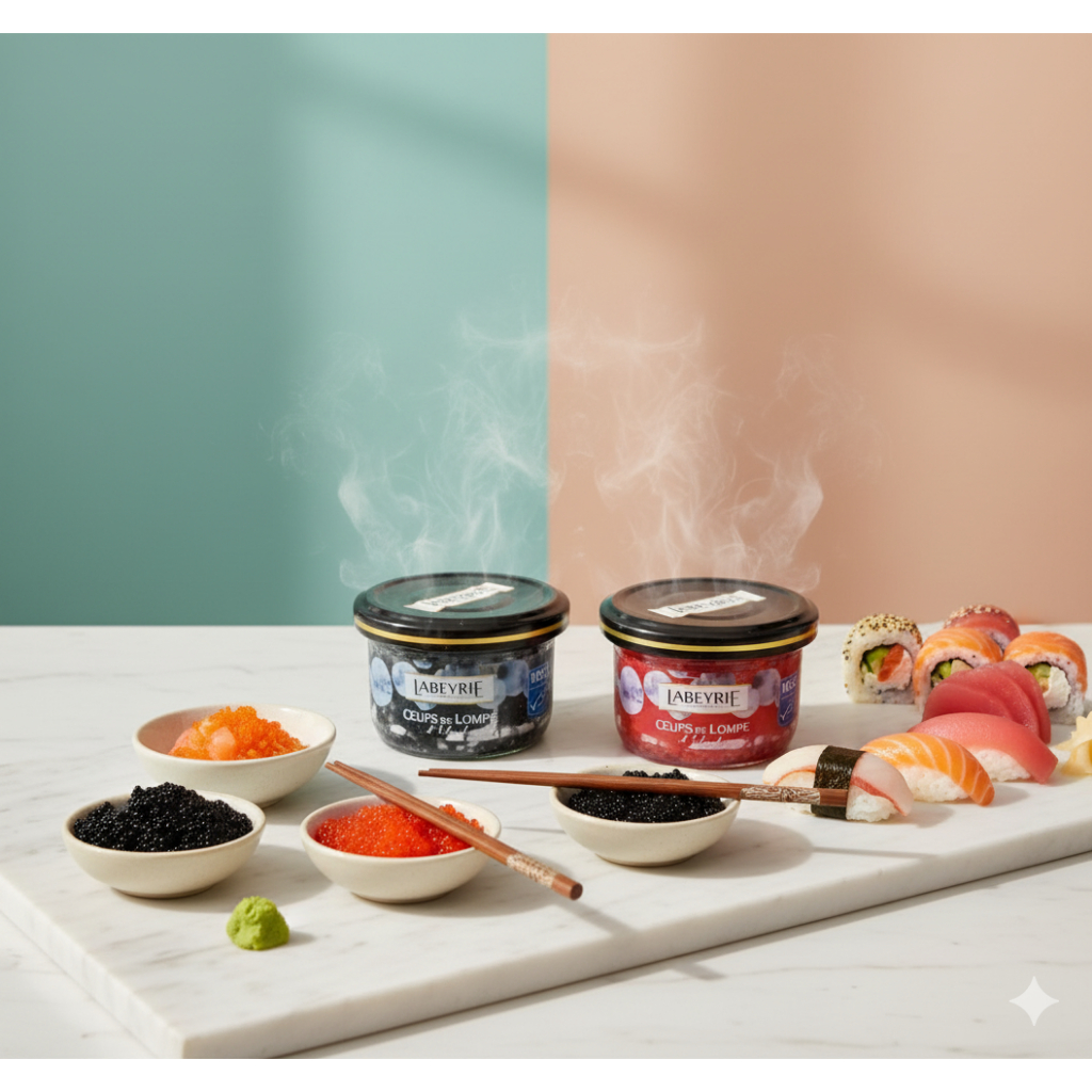 Telur ikan Red/Black Lumpfish - Lumpsucker caviar | LABEYRIE 80gr