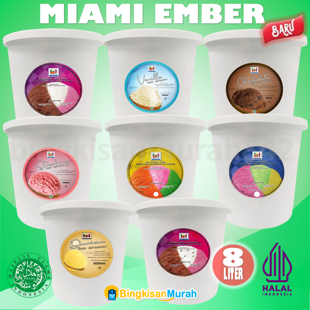 ICE CREAM 8 LITER MIAMI EMBER