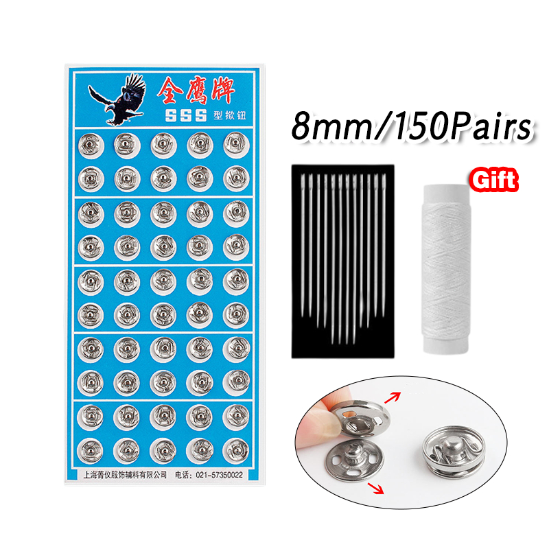 ZYL 150Pasang Kancing Jepret Anti Karat / Kancing Cetet / Press Studd