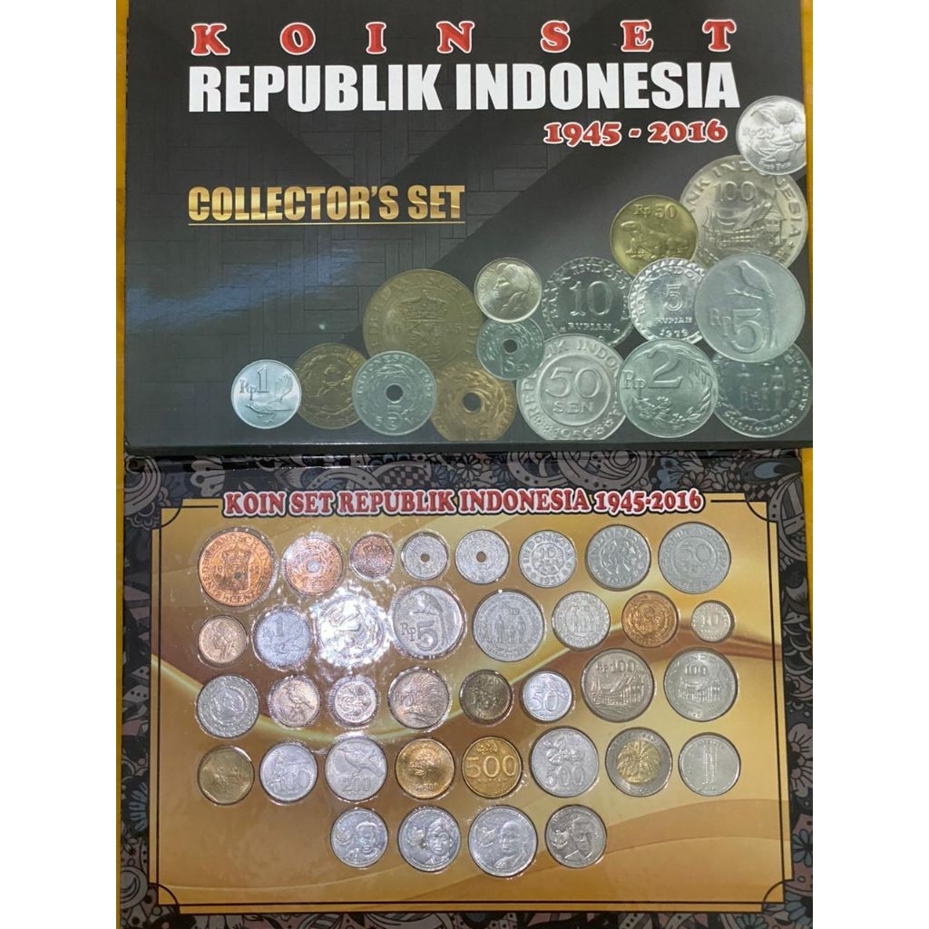 Koin kuno sejarah Indonesia set 1945-2016 bagus