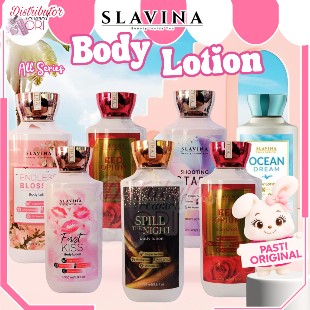 SLAVINA Body Lotion All series by Nagita Slavina | 350ml  | Lotion | perawatan kulit