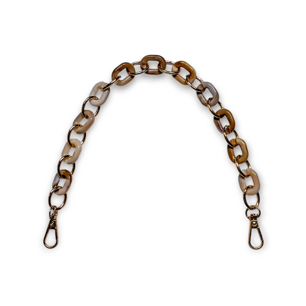 Tali Rantai Tas Bahu Pendek Gold Motif Marble Panjang 41 cm Aksesoris Tas Selempang Wanita Cewek Han