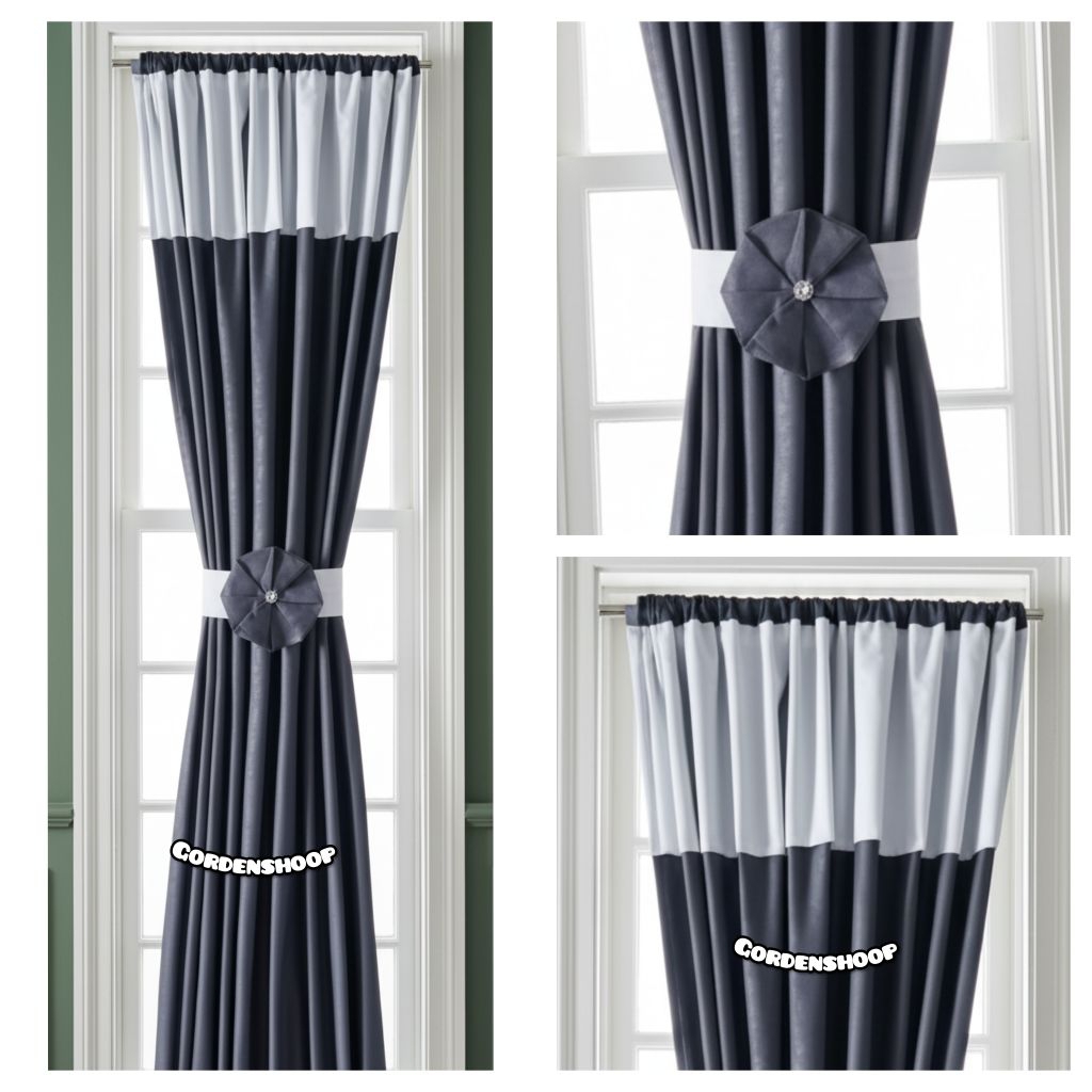 Gorden jendela minimalis model poni tempel