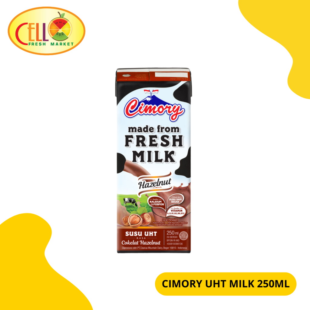 CIMORY UHT MILK HAZELNUT 250ML