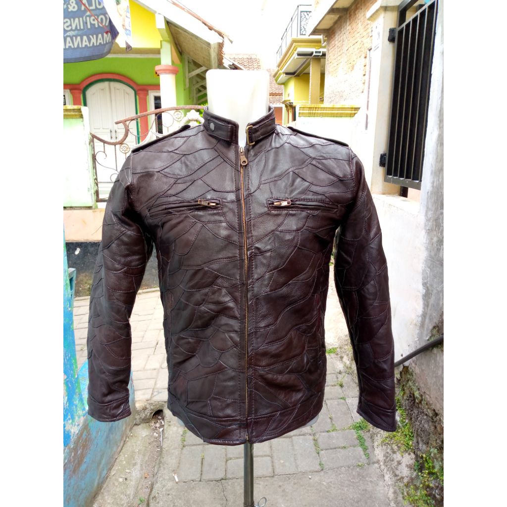 Jaket Sambungan Model Kerah Koko