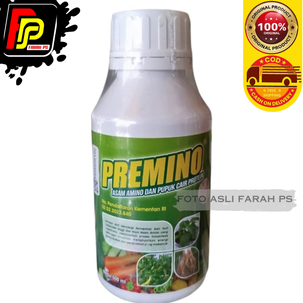 Pupuk Premino 500 ml - Pupuk Asam Amino Nutrisi Pencegah Stres Tanaman dan Pertumbuhan - Premino Asa