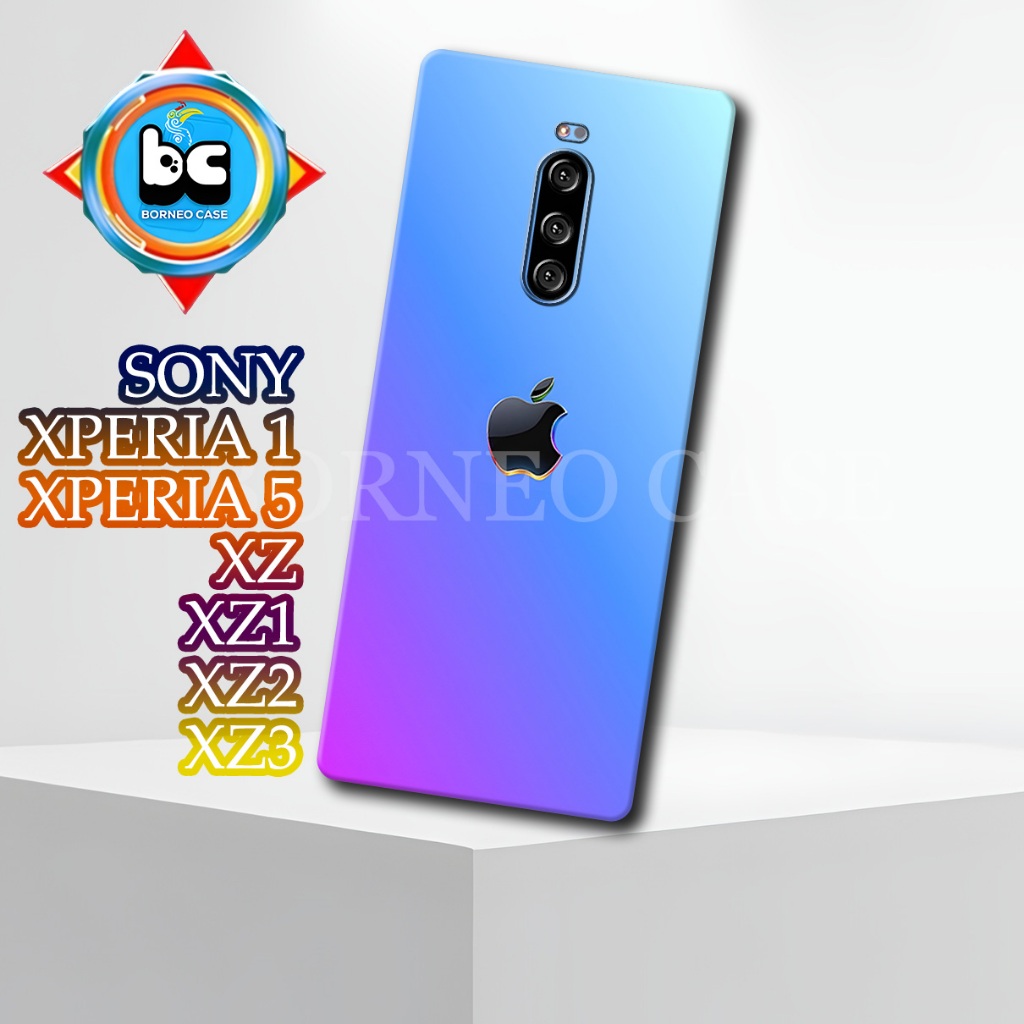 BC3/Casing HP Sony xperia 1/ Xperia 5/ XZ/ XZ1/ XZ2/ XZ3 Terbaru- Motif Apple | Desain Stylish dan B
