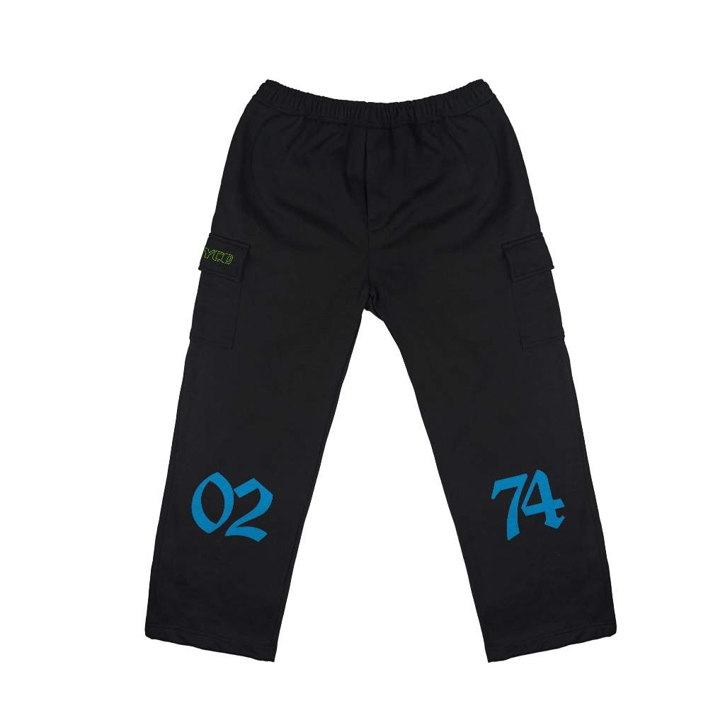 Troy Company Baggy Cargo Long Pants Black 0274 - Celana Panjang Cargo Fleece Hitam LFC 3357