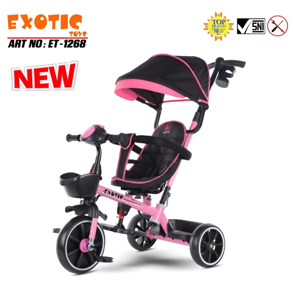 Sepeda Anak Roda Tiga 3 TRICYCLE EXOTIC ET 1268