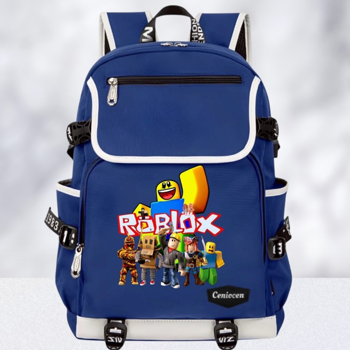 CENIOCEN - Tas Ransel Sekolah Anak Motif Roblox Trend Backpack Sekolah Trend Fashion Anak Tas Anak S