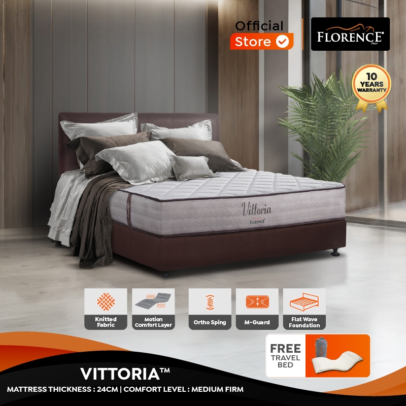 Florence Kasur Spring Bed Vittoria - Full Set