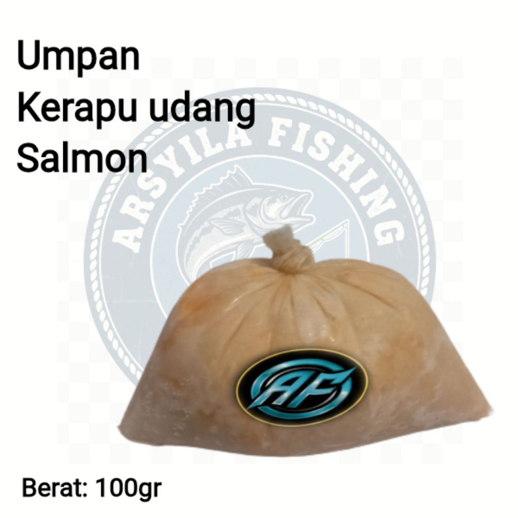 umpan ikan mas AF putih kerapu udang salmon super premium 100gr