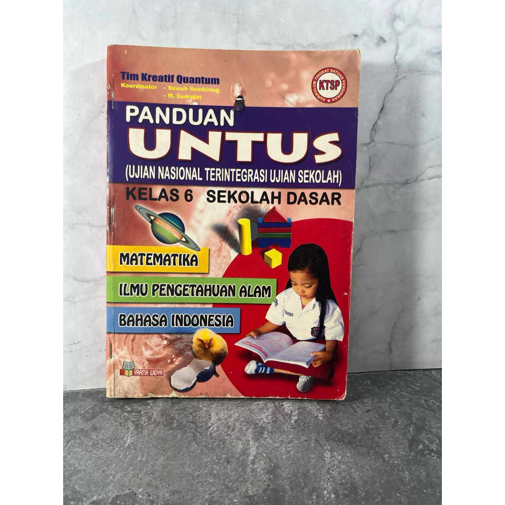 Buku (Ada Kena Air) Panduan Untus (Ujian Nasional Terintegrasi Ujian Sekolah) Matematika, Ipa, Bahas
