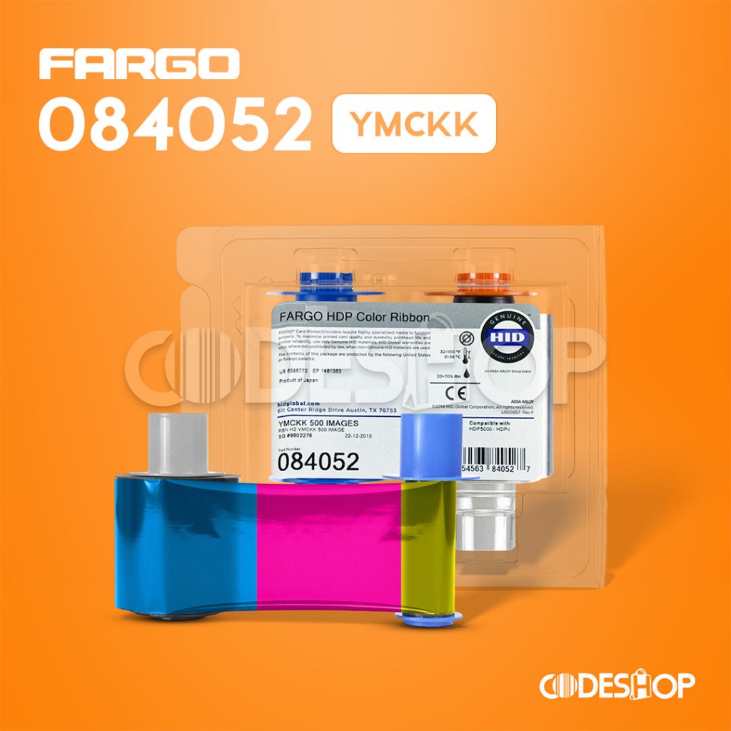 RIBBON FARGO HDP-5000 HDP5000 PN 84052 ORIGINAL TINTA FARGO COLOR