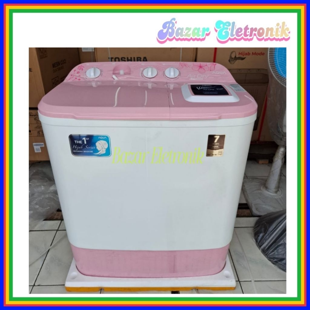 MESIN CUCI AQUA AQW 761 XT / MESIN CUCI AQUA AQW 761XT / MESIN CUCI AQUA 2 TABUNG