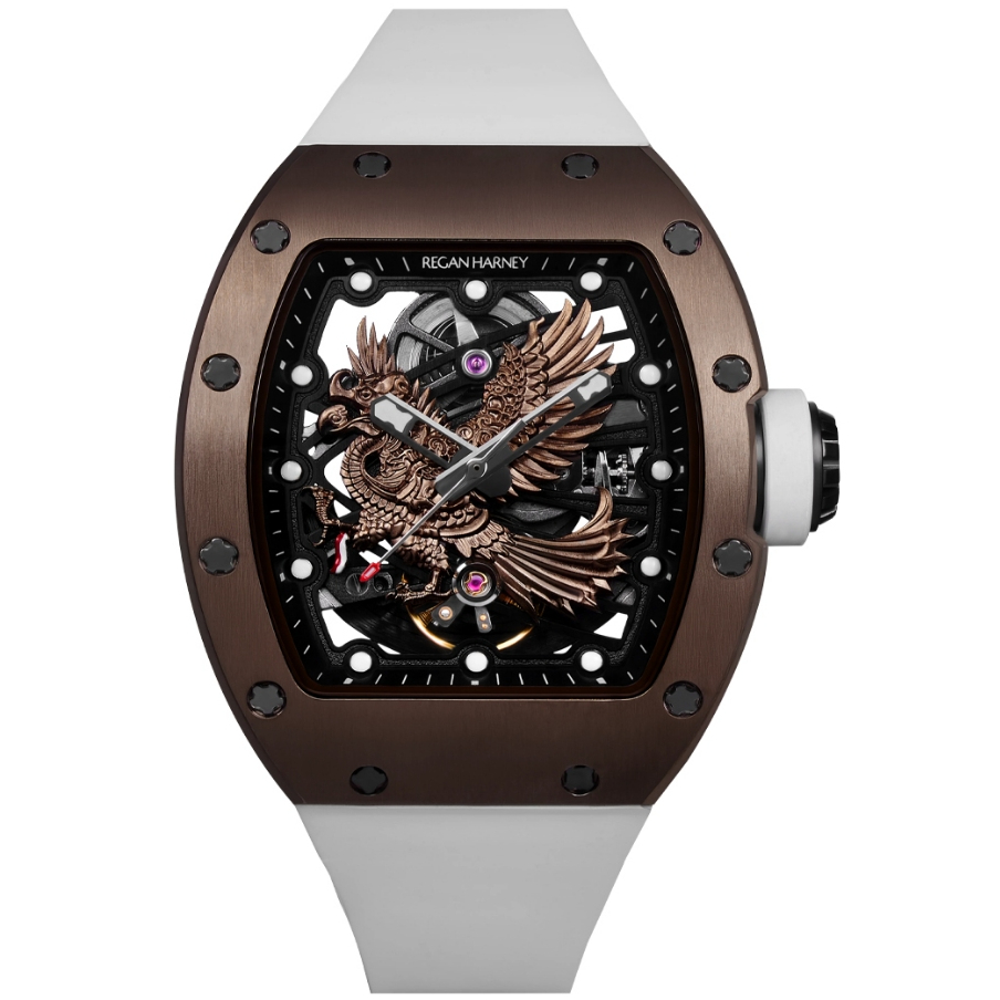 Galery Jam Tangan Regan Harney RH62-11/H439 Garuda Automatic Rubber Strap