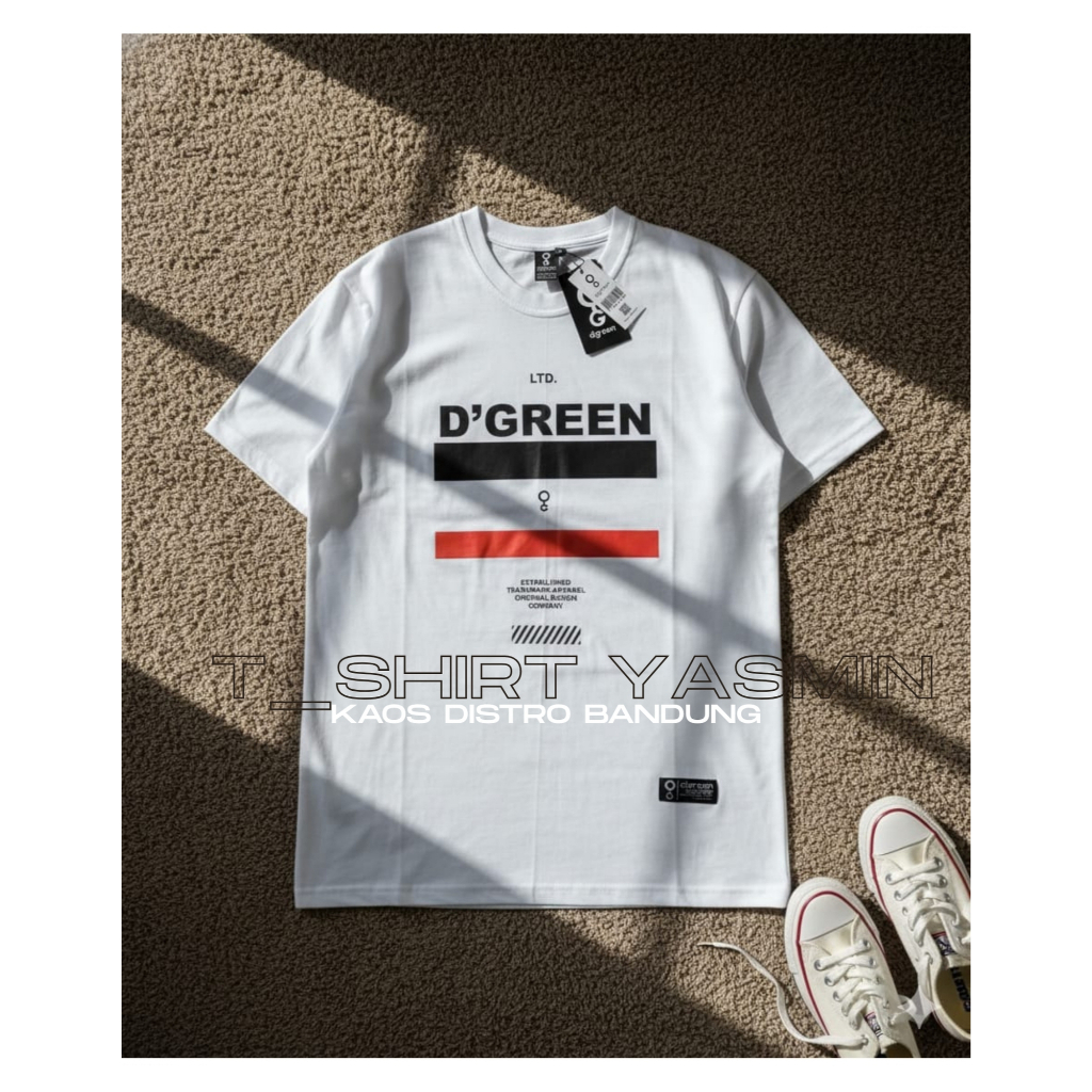 Kaos Dgreen Pria Cotton Adem Lembut 2023