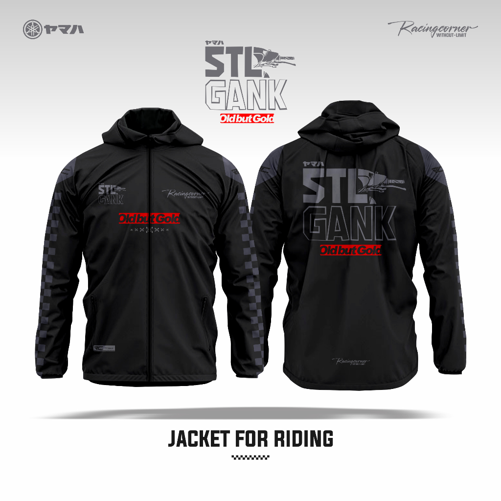 Jaket Yamaha Mio 5TL GANK Full Printing | Racing Corner | Premium Polyester Windproof and Waterproof