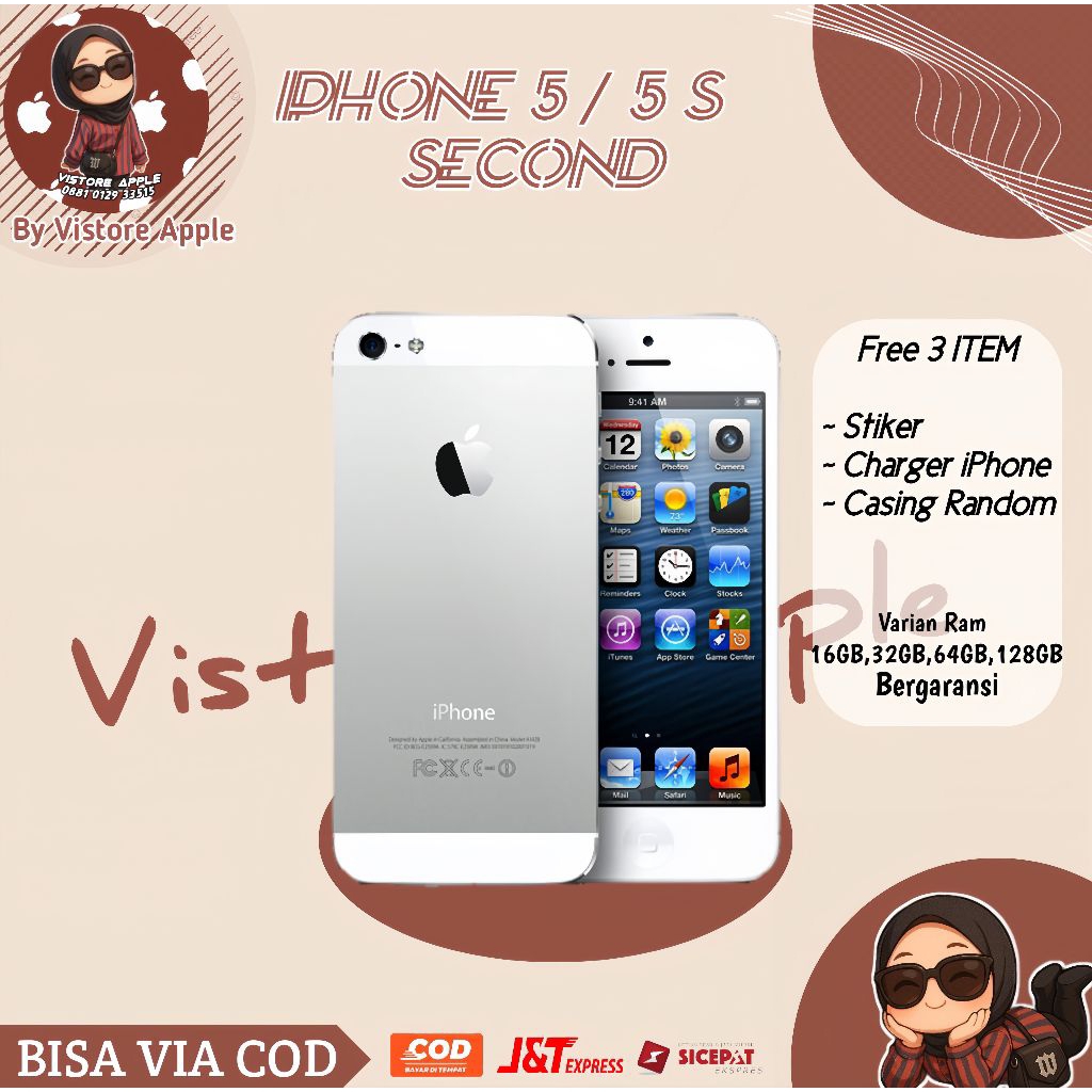 iPhone 5/5s Second Original Cocok Untuk Digicam