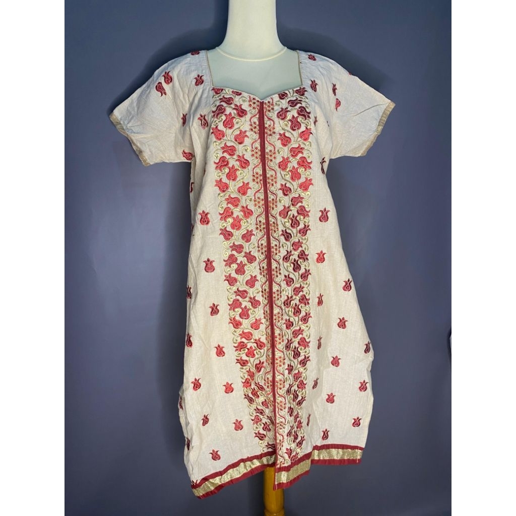 Kurti Single Lengan Pendek Baju India Prelove Murah