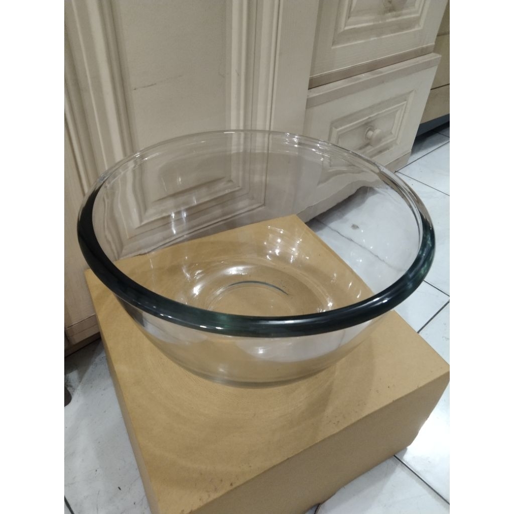Mixing Glass Bowl / Mangkok Adonan Kaca / Baskom Kaca / Mangkok Mixer / Mangkok Jumbo / Mangkok Es /