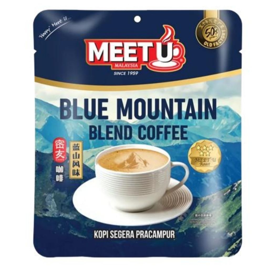Meet U Blue Mountain Blend Coffee Isi 10 Stik (10 x 16 Gr)