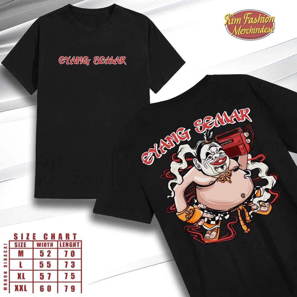 KAOS EYANG SEMAR JAWA keren unik design ELING LAN WASPODO  Distro New Original unisex Big Size  M L 