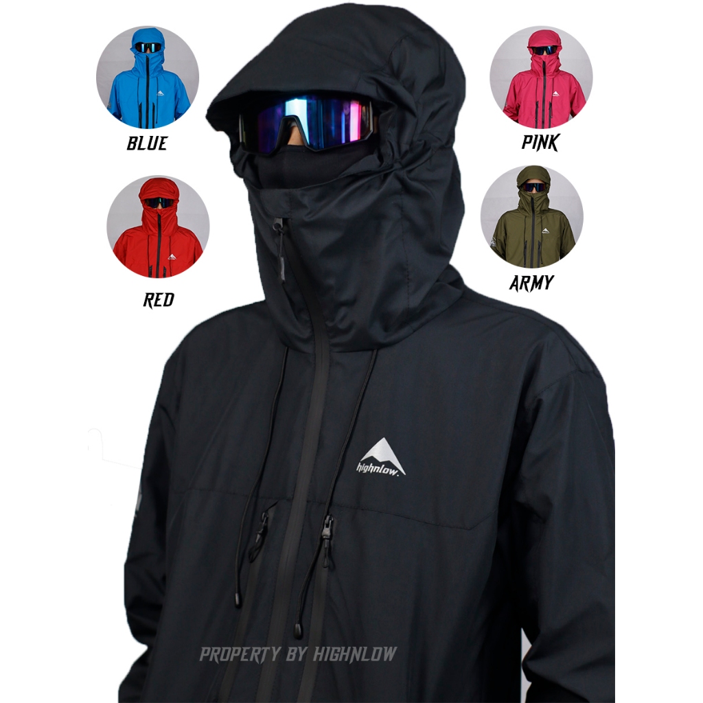 HIGHNLOW Jaket Gorpcore Mountain Explorer Series - Jaket Gunung Gorpcore - Gorpcore Jacket Waterproo