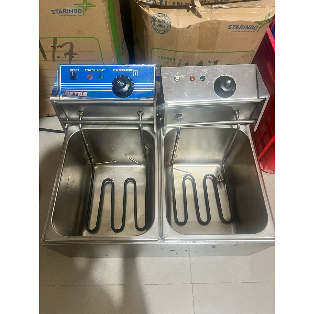 electric deep fryer gas deep fryer Getra Bekas