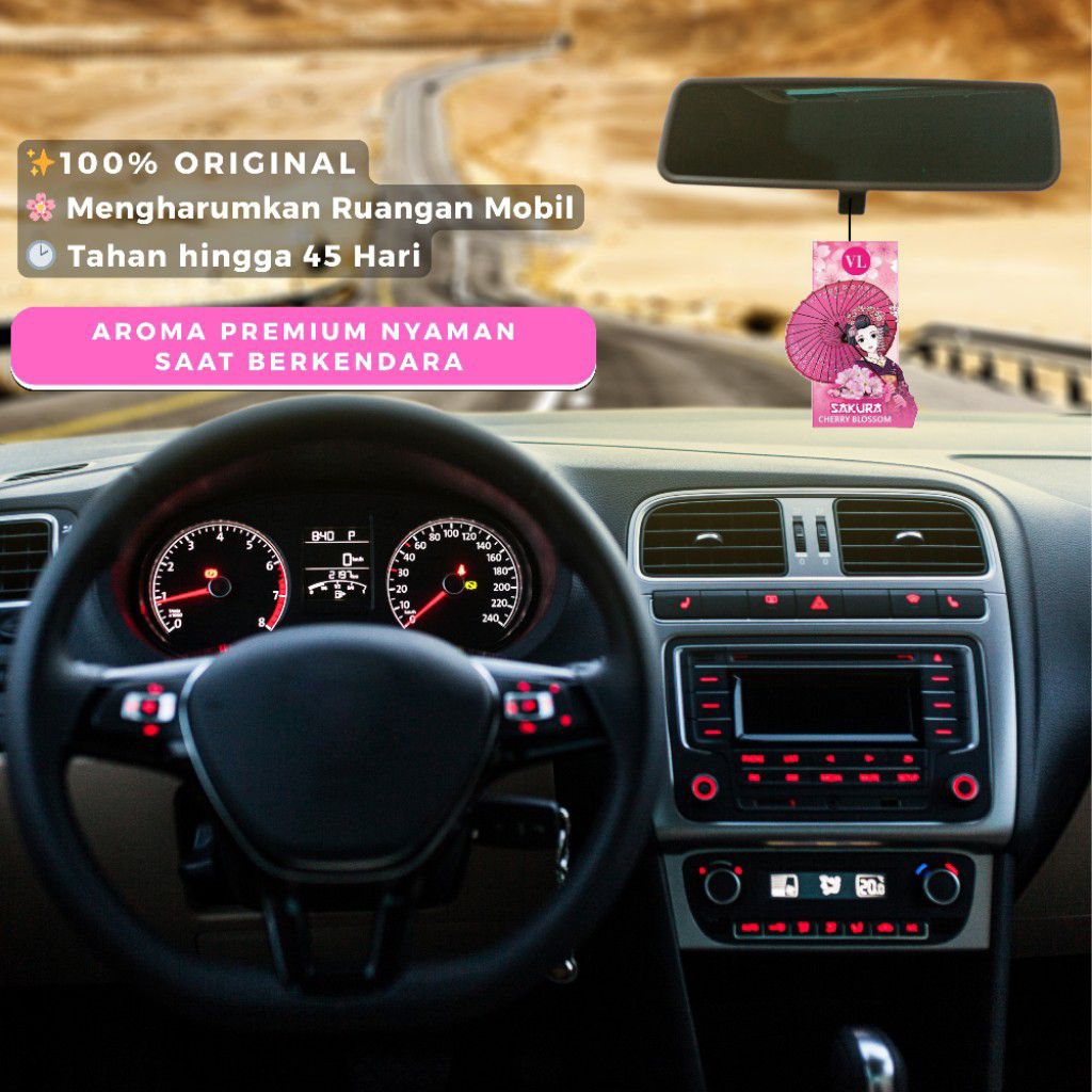 ORIGINAL VL SCENT PARFUM MOBIL KOPI/COFFEE - GREEN TEA - SAKURA - BUBBLE GUM