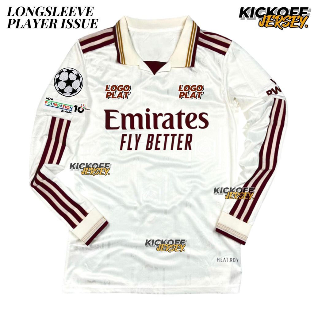 (PLAYER ISSUE LONGSLEEVE) JERSEY ARSENAL THIRD 3RD PI LS LENGAN PANJANG NEW 25/26 FULL PATCH 2025 20