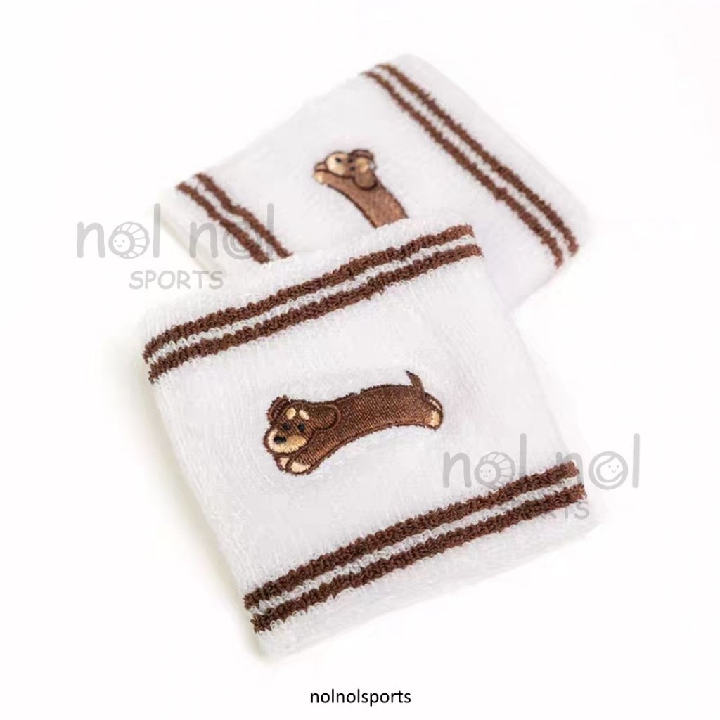 NNS wristband olahraga tennis padel badminton anjing lari wrist band deker tangan gelang cute runnin