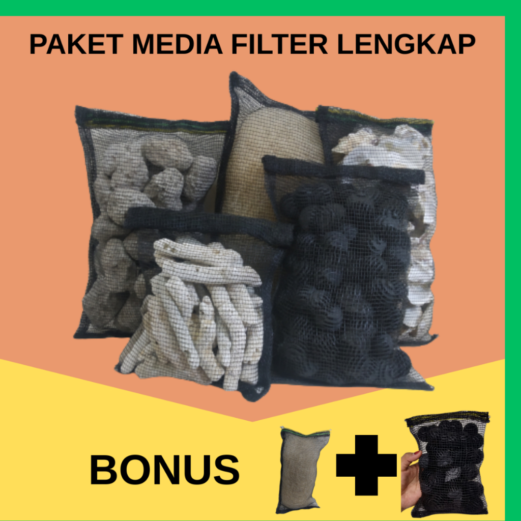 Media Filter Lengkap Kimiawi Mekanis Biologos Kolam Ikan Koi