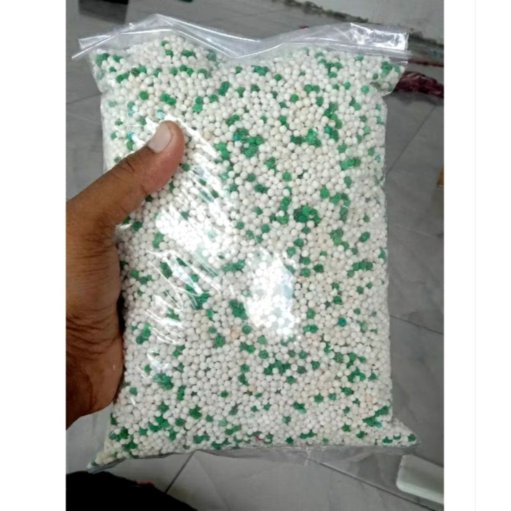 Sagu Mutiara Hijau Putih/Pacar Cina kemasan 1kg kwalitas super