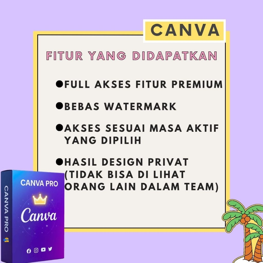TRENDING CANVA PRO TEMPLATE UNLIMITED ACCESS GARANSI ORIGINAL