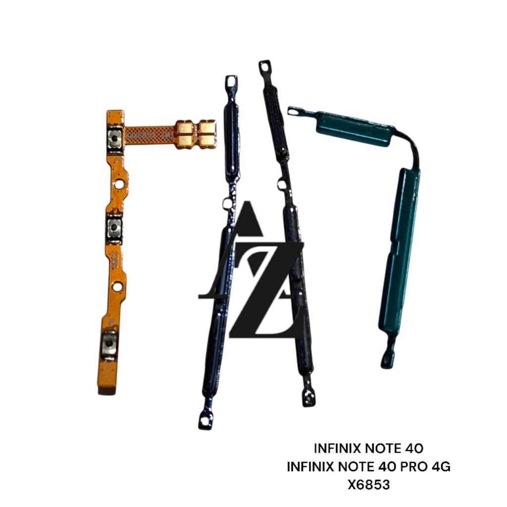 TOMBOL SET + FLEXIBEL ON OFF VOLUME INFINIX NOTE 40 / INFINIX NOTE 40 PRO 4G X6853 KOMPLIT SATU SET 