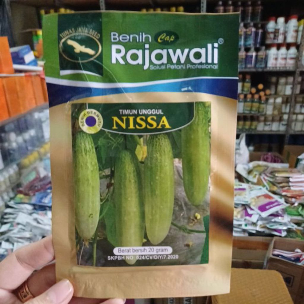 benih timun NISSA berat bersih 20 gram