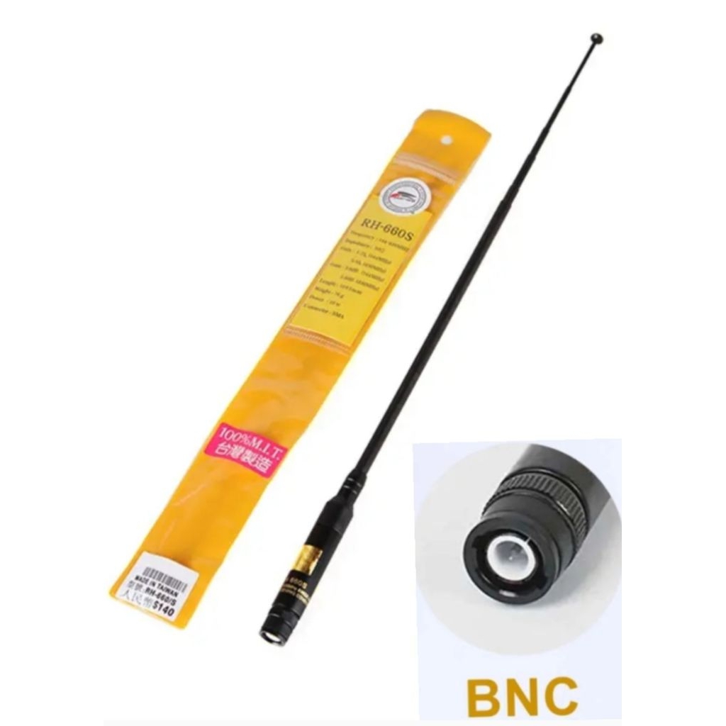RH660S Antena Tarik Handy talky konektor BNC dual band antenna HT Rh660