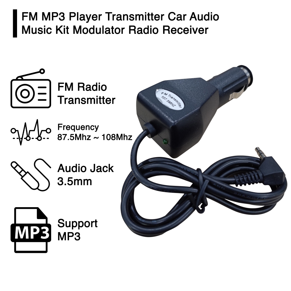FM MP3 Player Transmitter Car Audio Music Kit Modulator Radio Receiver