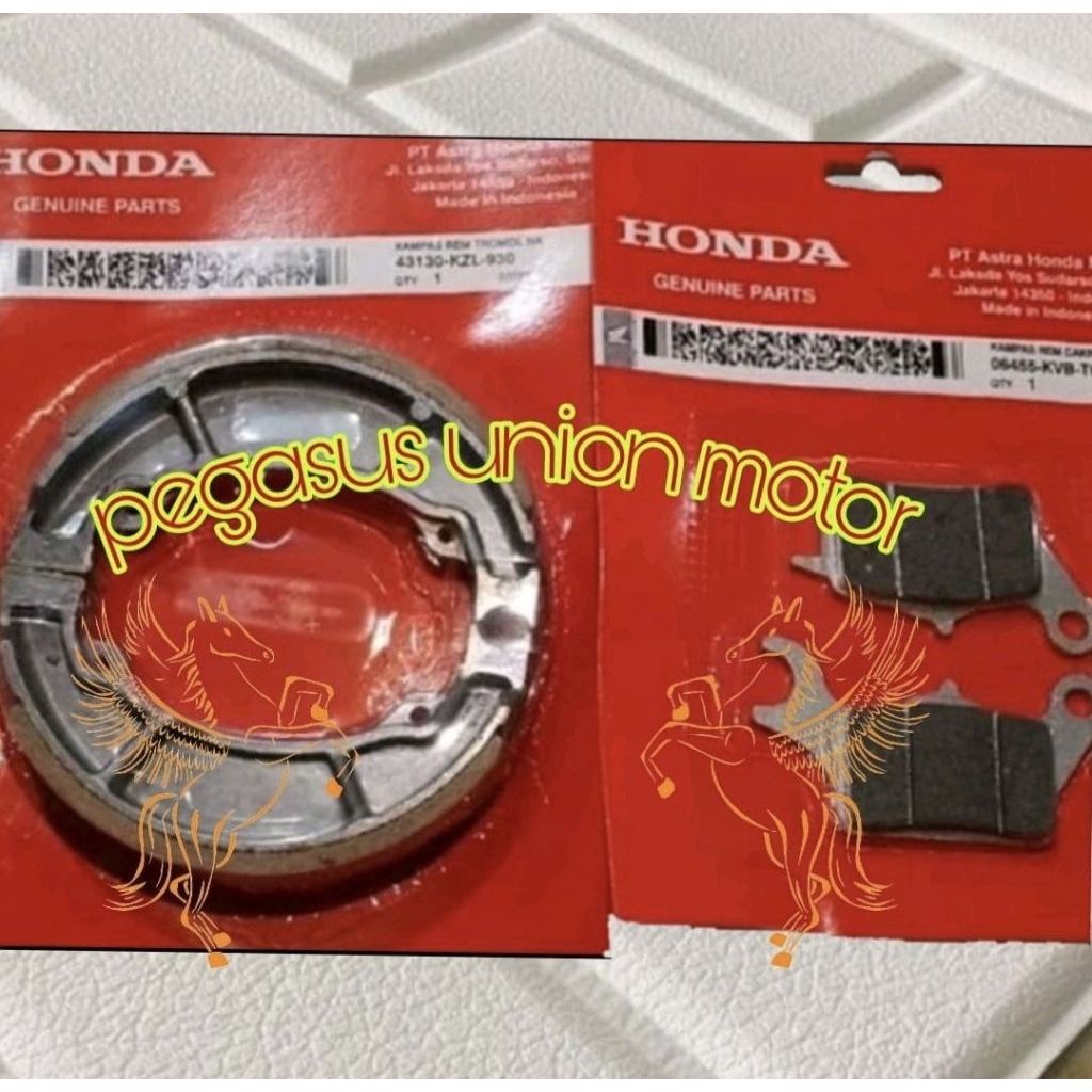 Kampas Rem Depan Belakang Beat Karbu Scoopy Karbu Spacy Karbu